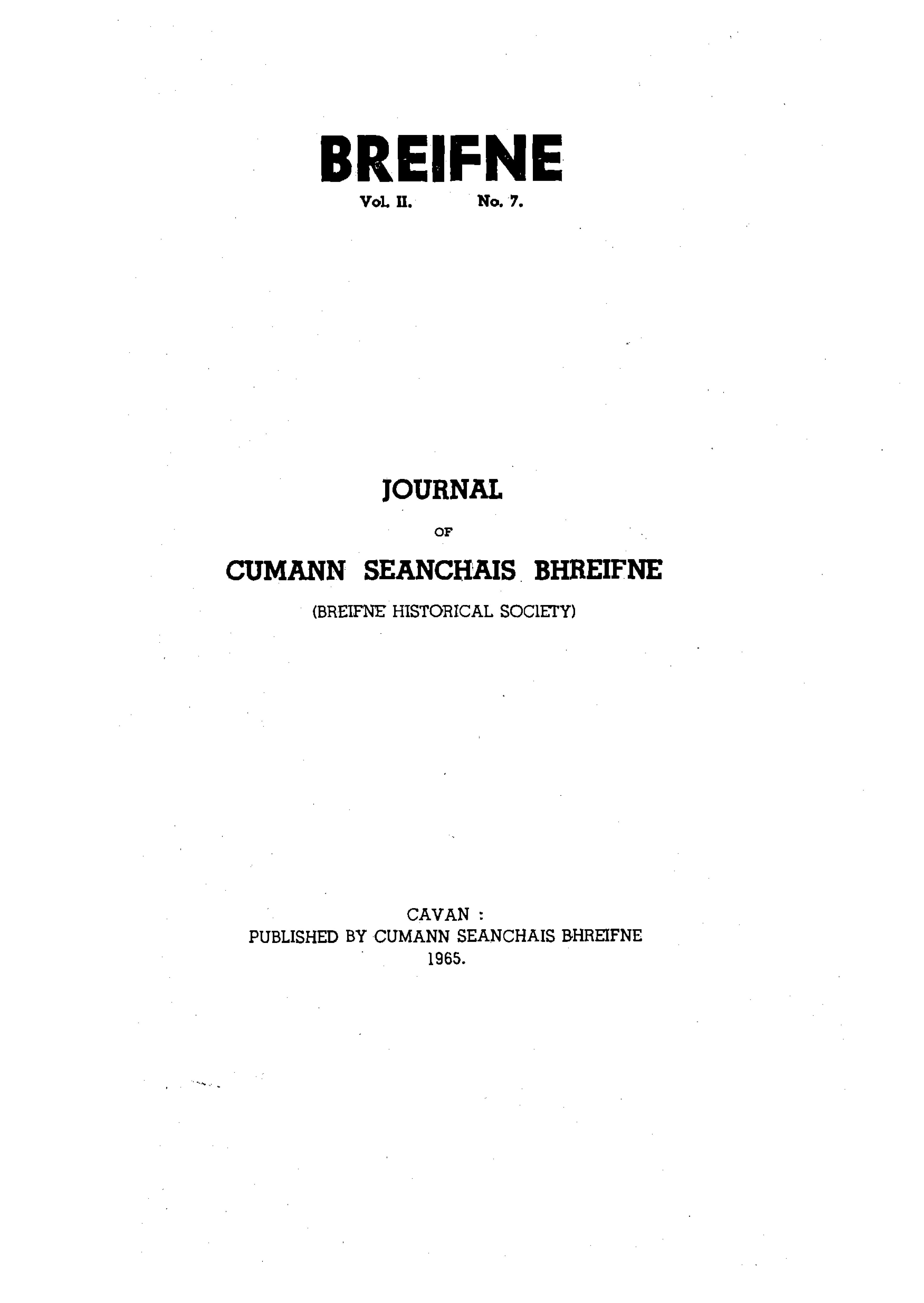 Breifne Journal 1965